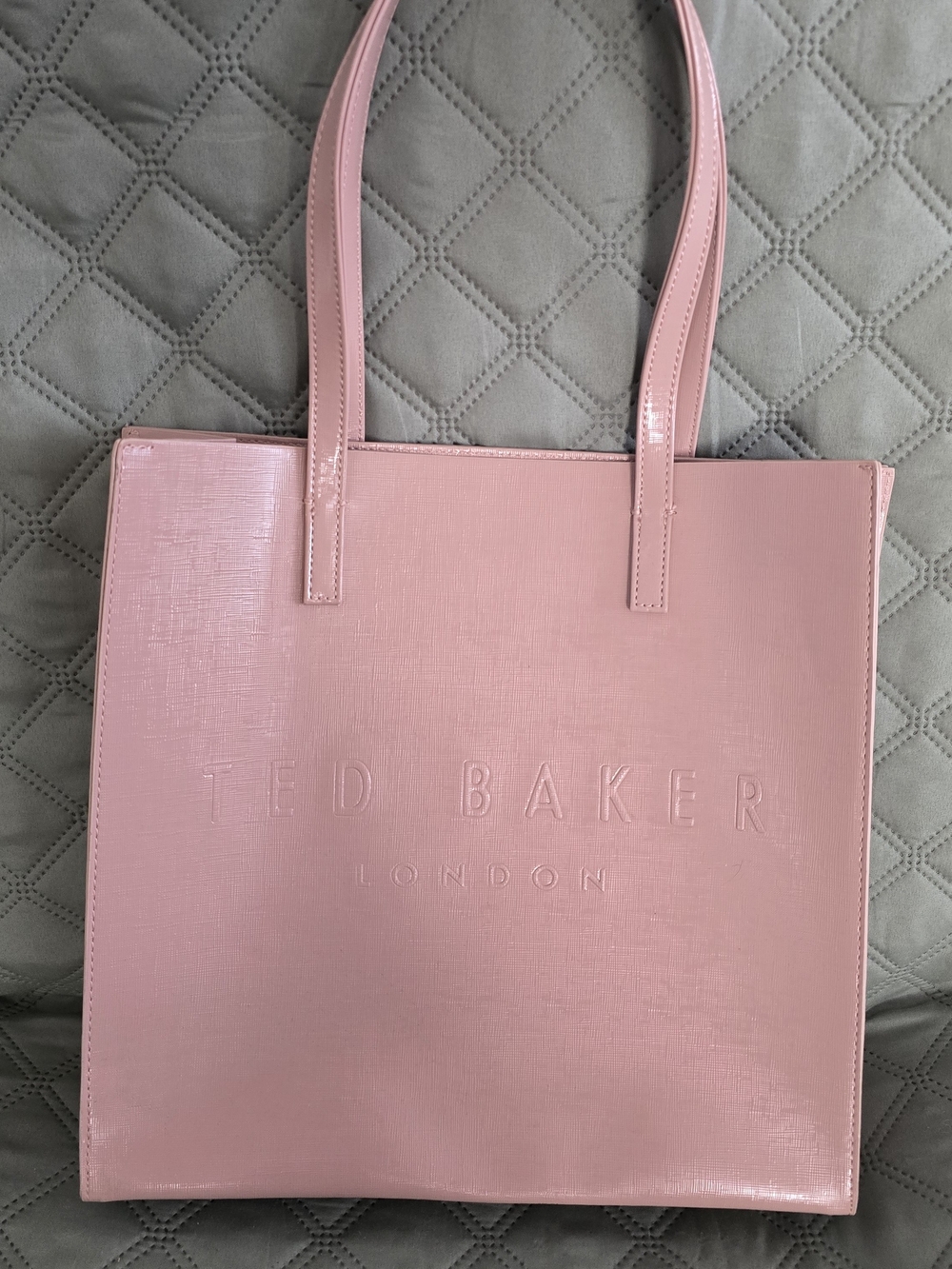 Ted Baker Blush Pink Embossed Tote